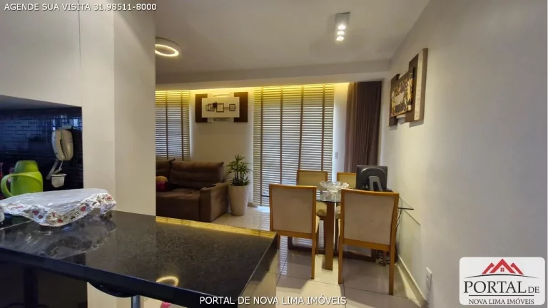 Imagem Apartamento de 3 quartos, sendo 1 suíte, 2 salas, varanda gourmet, 2 vagas de garagem, apartamento com 85 m2 de área. Este imóvel conta com um projeto