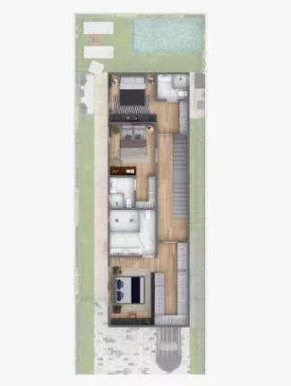 Imagem Casas de 1º andar sobrado em resort as margens da BR-230 e próximo ao ponto turístico do Pôr do sol de Jacaré - CA0165