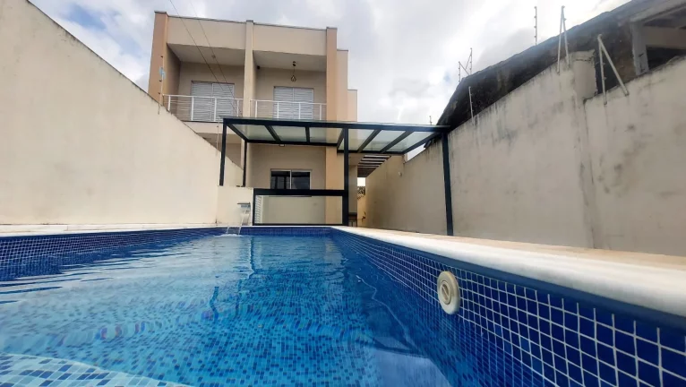 Imagem Sobrado com 3 dorms, Balneário Tupy, Itanhaém - R$ 535 mil, Cod: SB00009