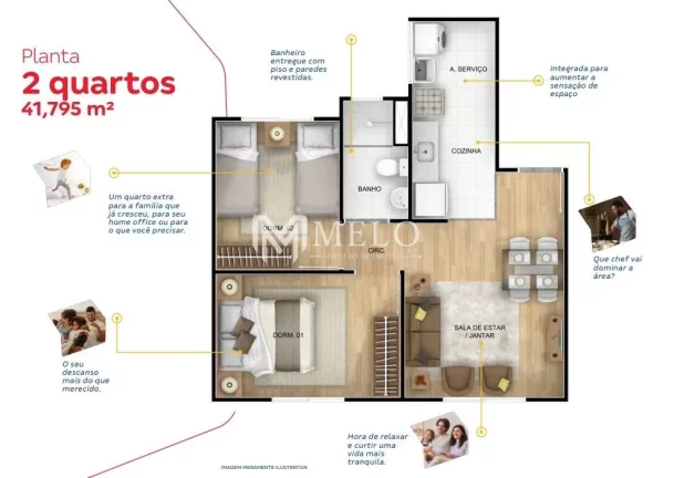 Imagem Oportunidade na GUABIRABA: 41,79m², 02qts, 01vaga..