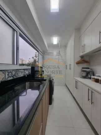 Imagem Apartamento com 104m², dispõe de 3 dormitórios, sendo 2 suítes, sala estar, sala jantar, sacada,...
