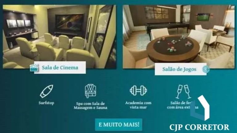 Imagem Apartamento com 4 suítes, vista mar.