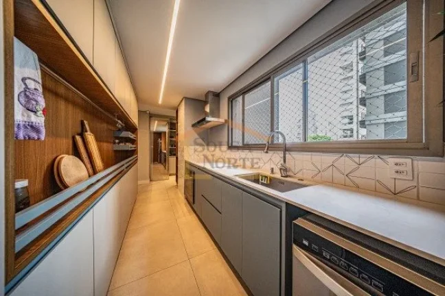 Imagem Apartamento com 109m², 2 dormitórios, sendo 2 suites, 3 banheiros no total e 2 vagas de garagem. P...