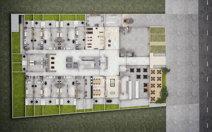 Imagem Apartamentos térreo com área externa privativa e área de lazer completa na cobertura a 130m da praia do Bessa / Jardim Oceania - AP1673