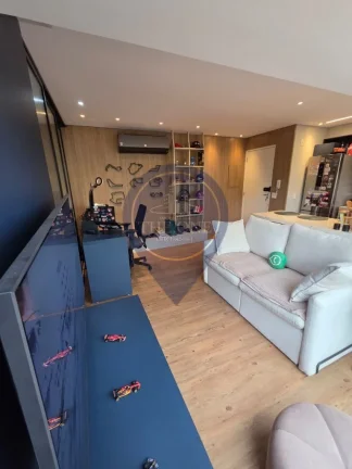 Imagem Apartamento à venda no Campo Belo, São Paulo-SP: 1 quarto, 2 salas, 1 banheiro, vaga de garagem!