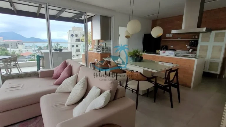 Imagem Apartamento cobertura penthouse com 4 suítes, vagas para 4 carros, 251 m² a venda no Itaguá em Ubatuba.