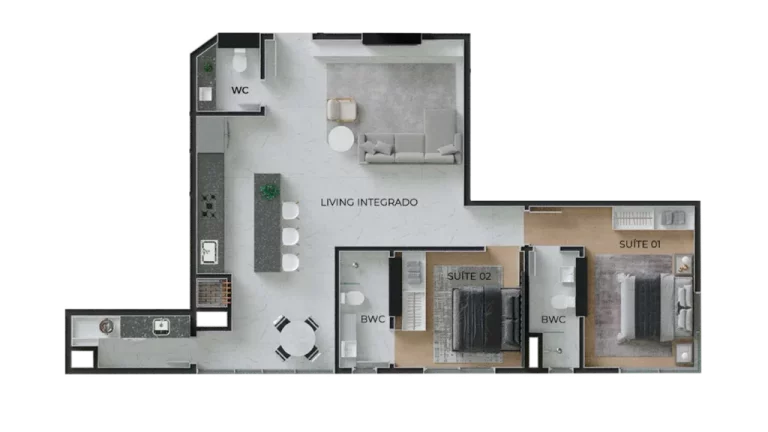Imagem Toronto - Apartamento à venda no bairro Perequê - Porto Belo/SC