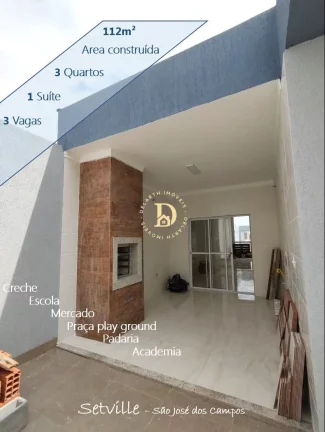 Imagem Casa - SetVille Altos de São José - SJCampos - 3 Dormitórios (1 Suíte)