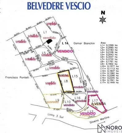 Terreno 1.442m² em Silveira Martins - RS