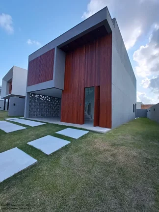 Imagem Imperdível: Casa de luxo em condomínio Alphaville, 4 quartos, 4 suítes, 2 salas, 4 vagas em Camaçari-BA