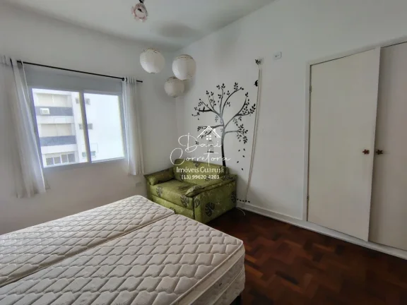 Imagem Apartamento à venda em Guarujá-SP: 3 quartos, 1 suíte, 2 salas, 3 banheiros, 2 vagas de garagem, 209m² - Bairro Pitangueiras!