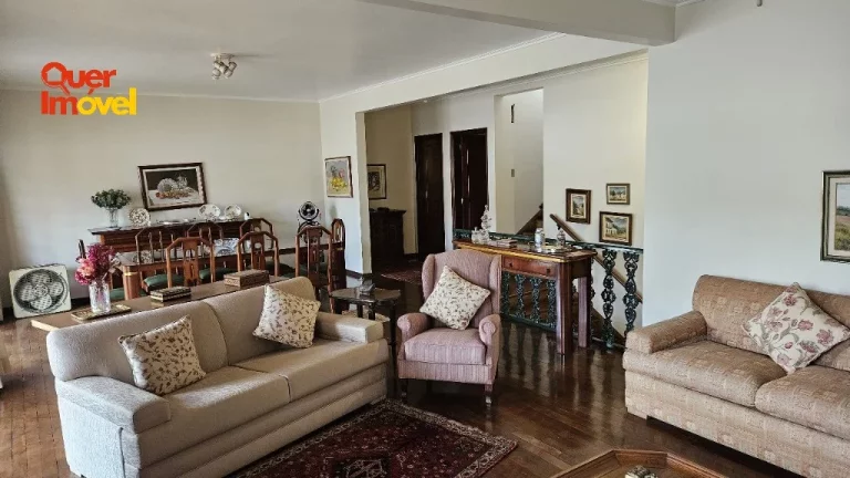 Imagem Imóvel Espetacular à Venda em Ribeirão Preto-SP, Jardim Sumaré: 3 Quartos, 1 Suíte, 3 Salas, 3 Banheiros, 5 Vagas, 295m² - Quer Imóvel.