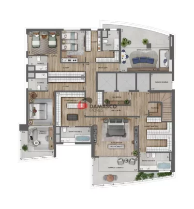 Imagem Apartamento 4 suites e 4 vagas