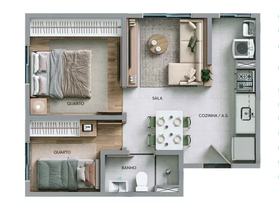 Imagem Apartamento com 2 Quartos à Venda, 37 m² em Pirituba - São Paulo