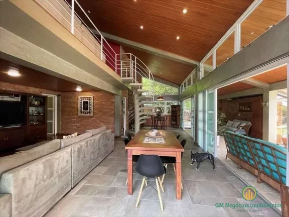 Imagem Casa MOBILIADA 4d (3sts) , lareira, piscina, anexos gourmet/multiuso!