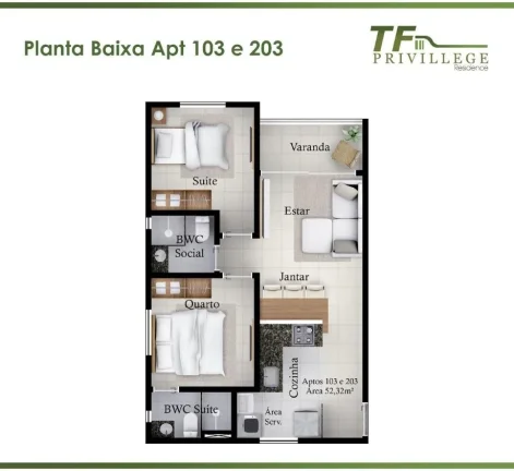 Imagem Apartamento, Residencial para Venda, Bancários, João Pessoa