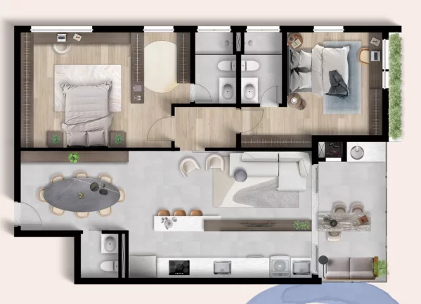 Imagem Mozine Wellness Design - Apartamento à venda no bairro Juvevê - Curitiba/PR