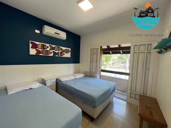 Imagem Casa Temporada - Praia de Juquehy, 4 suítes, 1 térreaa, piscina coletiva, churrasqueira, 3 vagas, 10 pessoas, serv. de praia, | Juquehy Imobiliária