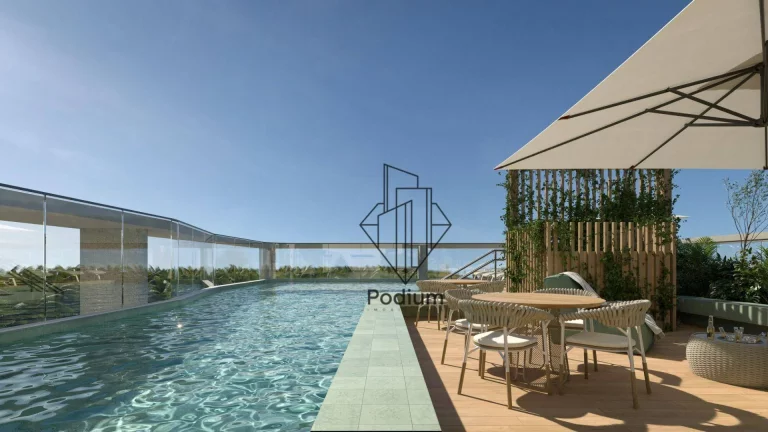 Imagem Flats com varanda / sacada em Condominio Club à 115m da praia em Ponta de Campina - FL0686