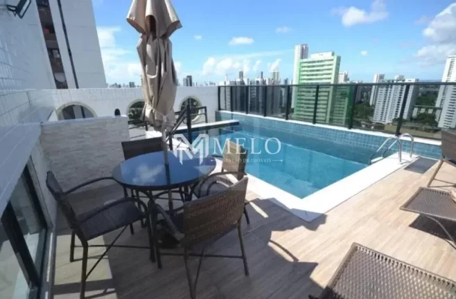 Imagem PARNAMIRIM - Flat com 1qto, 1vaga sendo a ÚNICA unicade com mega varanda