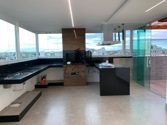 Imagem COBERTURA 4 QUARTOS (3 SUÍTES) 1 BANHO SOCIAL LAVABOS E 3 VAGAS DE GARAGEM