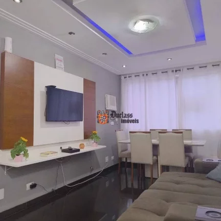 Imagem Apartamento com 2 dormitórios à venda, 63 m² por R$ 361.600 - Centro - São Vicente/SP