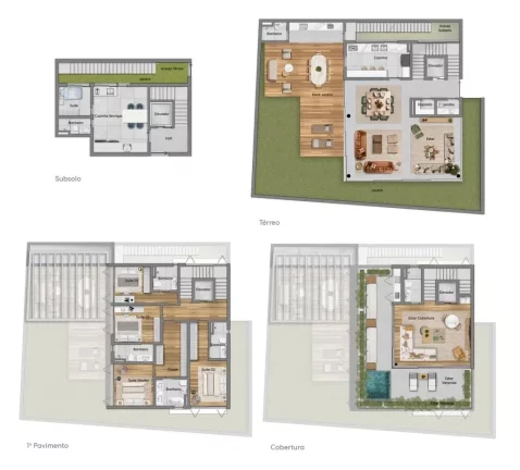 Imagem Luxury House for Sale in São Paulo Brazil: Stunning 4 Bedroom, 4 Suite, 6 Bathroom Home with 6 Parking Spaces in Jardim Paulistano.
