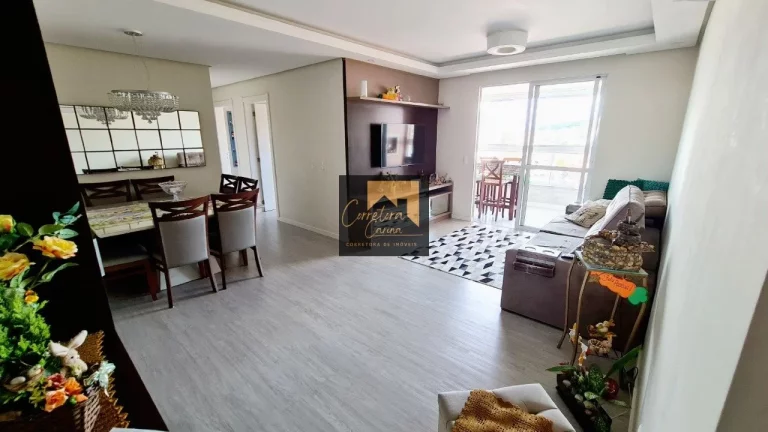 Imagem Apartamento no 7º andar com 111² privativos, vista mar de todos os cômodos, sol da tarde! 3 quart...