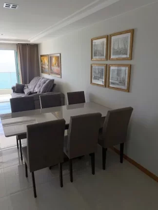 Imagem Apartamento Alto Padrão, 03 Quartos, 01 Suite, Vista Panorâmica, 02 Vagas de Garagem, 03 Varandas, Beira Mar, Praia do Morro, Guarapari - ES