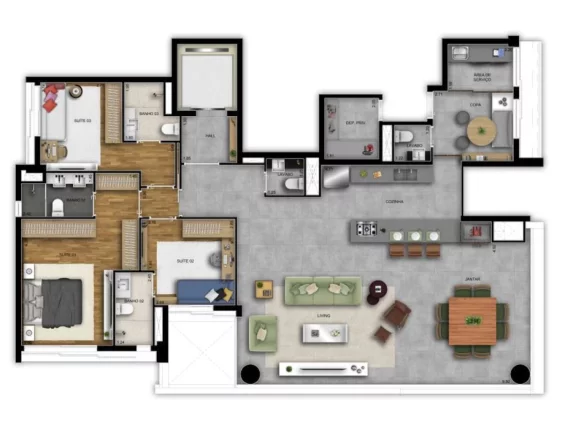 Imagem Imperdível: Apartamento de Luxo com 3 suítes e 2 vagas na Chácara Klabin - Condomínio L Klabin
