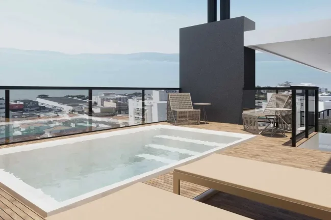 Imagem Apartamento na planta com 2 dormitórios sendo 1 suíte e 1 vaga de garagem - Barreiros em São José/SC