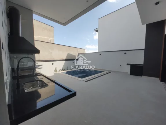 Imagem Casa em condomínio fechado à em Sorocaba-SP! Casa nova com 3 suítes, piscina e área gourmet