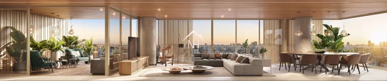 Imagem Apartamento na Vila Olímpia de 355m c/ 4 suítes,4 vagas,hall privativo,amplo terraço gourmet,piscina,sauna,deck,brinquedoteca,spa,playground,fitness