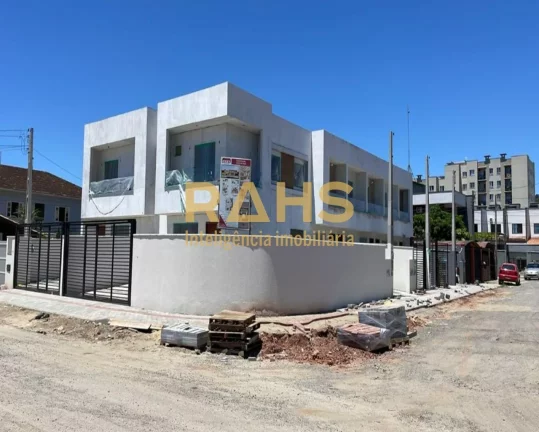 Imagem Ótimo sobrado geminado de esquina em fase final de acabamentos, localizado no bairro Aventureiro em...