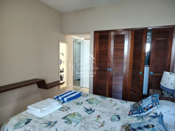 Imagem Apartamento com linda vista para o mar em Guarujá-SP, no Morro do Maluf: 3 quartos, 2 suítes, 2 salas, 3 banheiros, 1 vaga de garagem, 142m².
