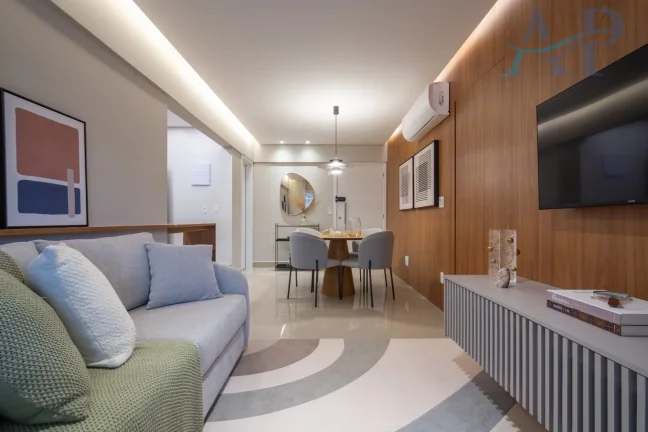 Imagem Apartamento na Guilhermina em Praia Grande Mobiliado e Decorado