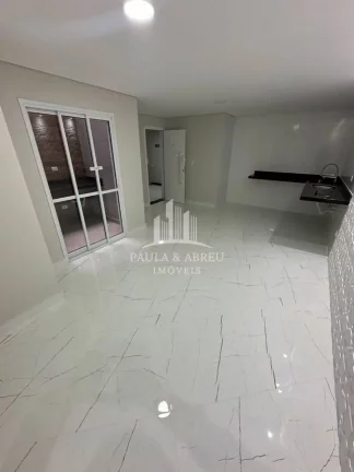 Imagem Apartamentos com 2 Quintais, Churrasqueira, 2 Dormitórios, 1 vaga, Lavanderia, na Vila Linda, Santo André