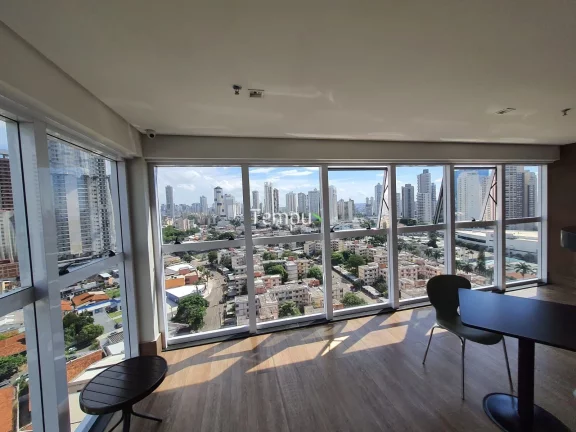 Imagem Qs Marista Residence - Ágio de Flat, no QS Marista Residence, mobiliado, possui 2 camas de casal, ar condicionado, armário, com 32m²