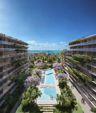 Imagem Cobertura duplex com jacuzzi privativa na beira mar da praia de Ponta de Campina - CO0248