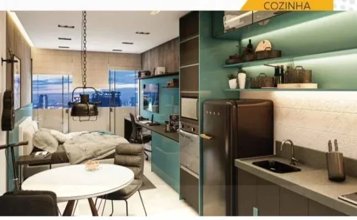 Imagem Studio à venda, no Collegiate Plus São João Del Rei, em São João Del Rei, Colinas del Rey, com 1 quarto, 22,17m2