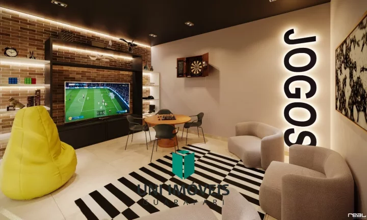 Imagem Apartamento à venda com área de lazer completa em Guarapari ? 2 quartos com área externa e 2 vagas!