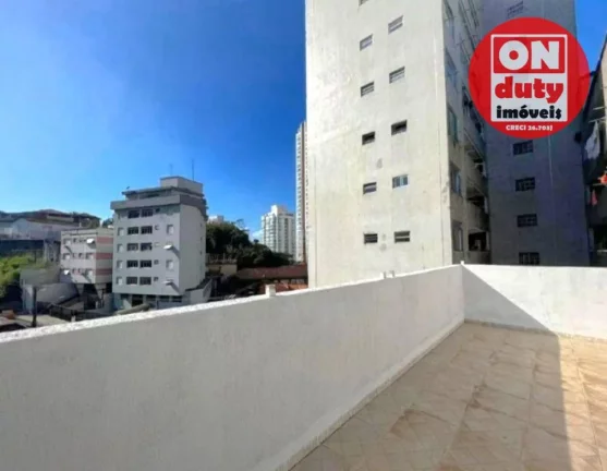 Imagem Cobertura com 2 quartos, 108 m² - venda por R$ 477.000 ou aluguel por R$ 5.260/mês - José Menino - Santos/SP