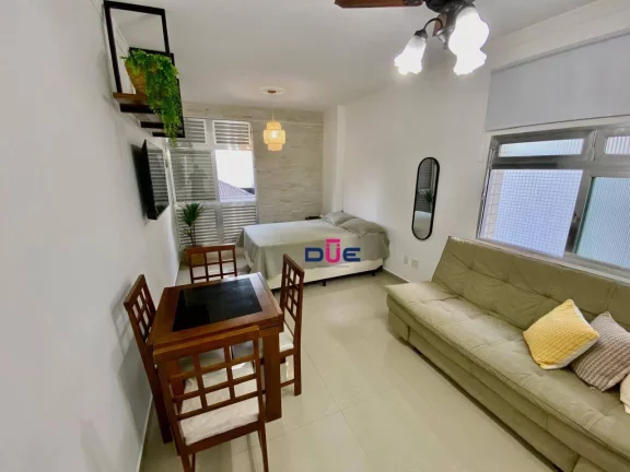 Imagem Apartamento Sala living 1 Quarto, 1 Vaga - José Menino - Santos/SP