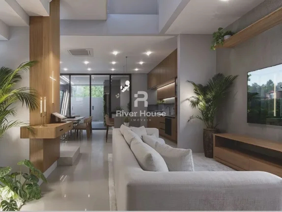 Imagem Condominio Florais Esmeralda, Casa de Alto Padrão 03 Suites sendo 02 com Closet 01 Master