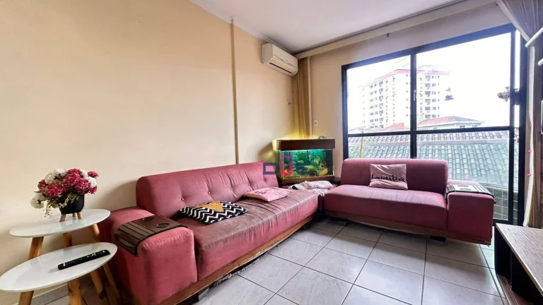 Imagem Apartamento com 2 dormitórios sendo 1 suite No Embaré. vaga demarcada, salao festas amplo, churrasqueira, e salao de jogos. Andar alto com vista livre