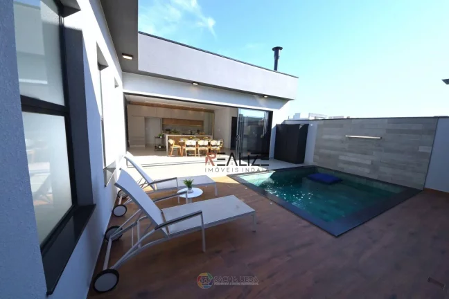 Imagem Casa moderna com 3 suítes e escritório à venda, por R$ 2.100.000 - Condomínio Próximo Parque Ecológico - Indaiatuba/SP