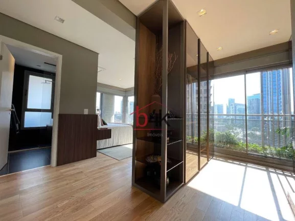 Imagem Apartamento no O Parque Brooklin com 197m² de área, 3 suítes, 3 vagas de garagem, varanda com churrasqueira.