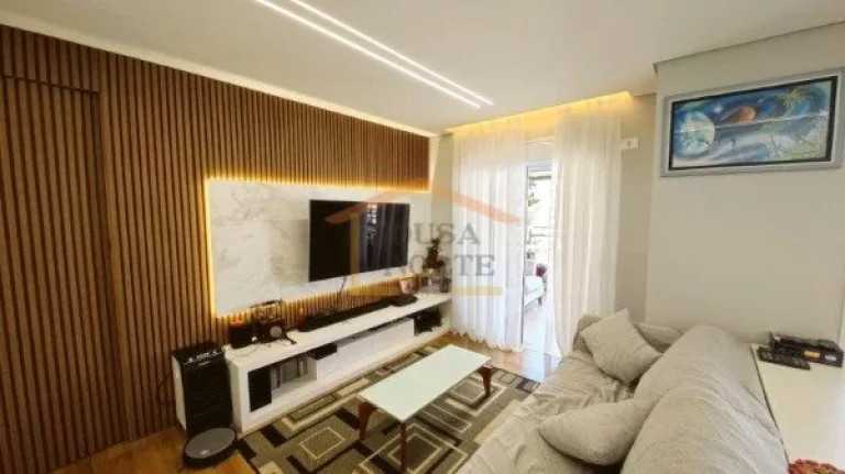 Imagem Apto 145m², 3 suítes, sala ampla, lavabo, sacada com churrasqueira, cozinha americana, área de se...