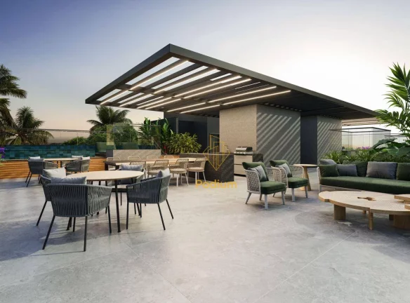 Imagem Apartamentos com varanda / sacada gourmet a beira mar da praia de Intermares - AP1197