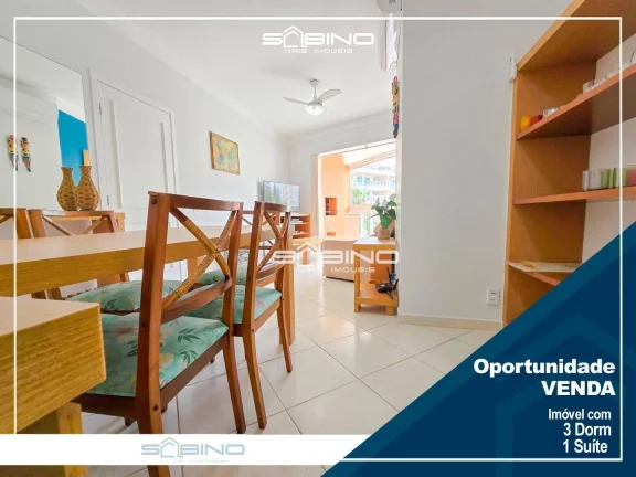 Imagem Apartamento Pé na areia à Venda no Edifício Blue Waves, com 3 dormitórios 1 suíte 87m² - Riviera de São Lourenço - Bertioga SP